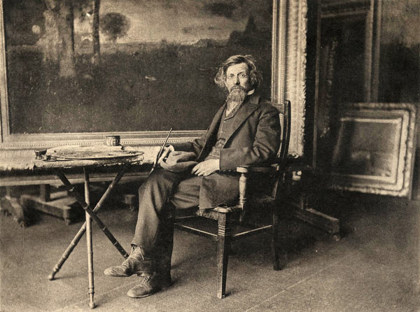 George Inness in his studio [1890]