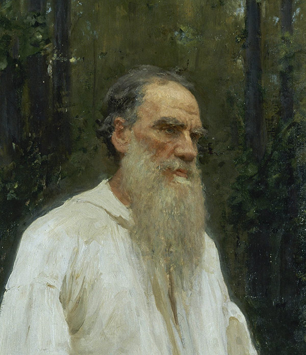 crop of "Leo Tolstoy Barefoot" by Ilya Rebin