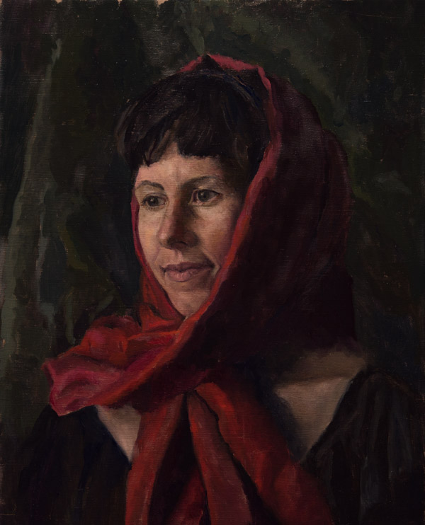 click to enlarge Sue Gutierrez's painting from the Draw Mix Paint Portrait Workshop
