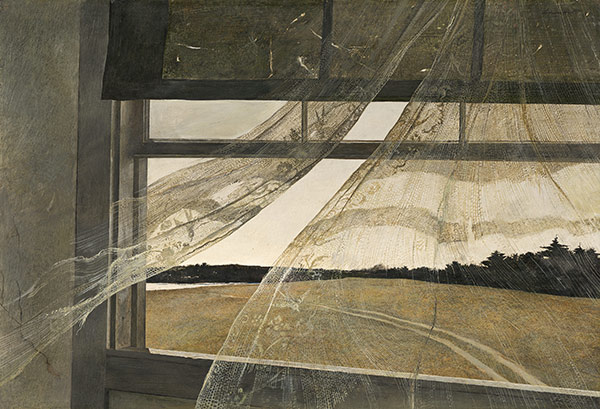 "Wind from the Sea" by Andrew Wyeth
