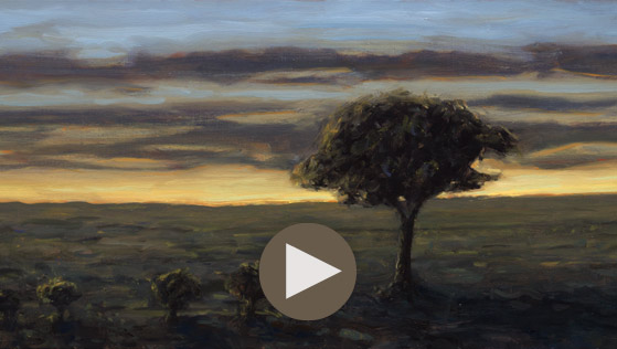 Oil Painting Demonstration, Landscape, Wet in Wet, Alla Prima